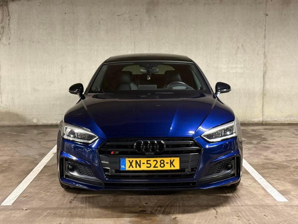 Audi S5 Sportback 2018 | Full Option | 20” | HUD | ACC, Zwart, 2995 cc, Blauw, Leder