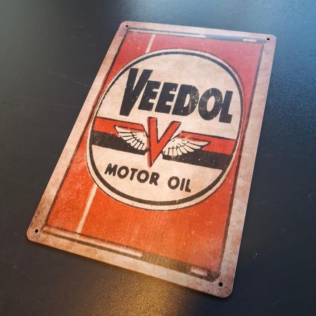 Veedol Motor Oil Metalen plaat, Verzamelen, Ophalen of Verzenden, Nieuw, Reclamebord