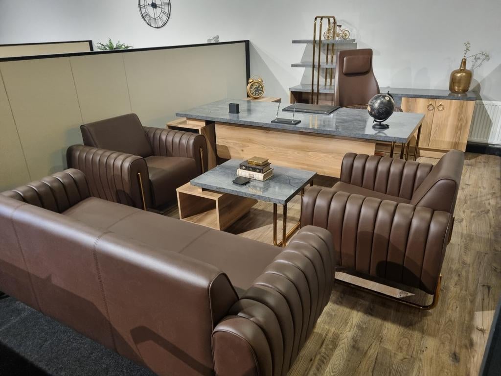 Gold Aral Directiemeubelen set, Werkplek, Ophalen of Verzenden, Nieuw in verpakking, Complete inventaris