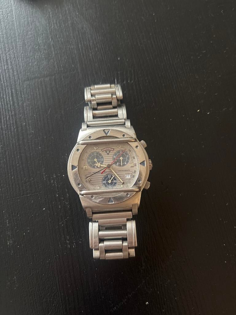 Certina Horloge (batterij), Sieraden, Tassen en Uiterlijk, Ophalen, Staal, 1960 of later, Polshorloge