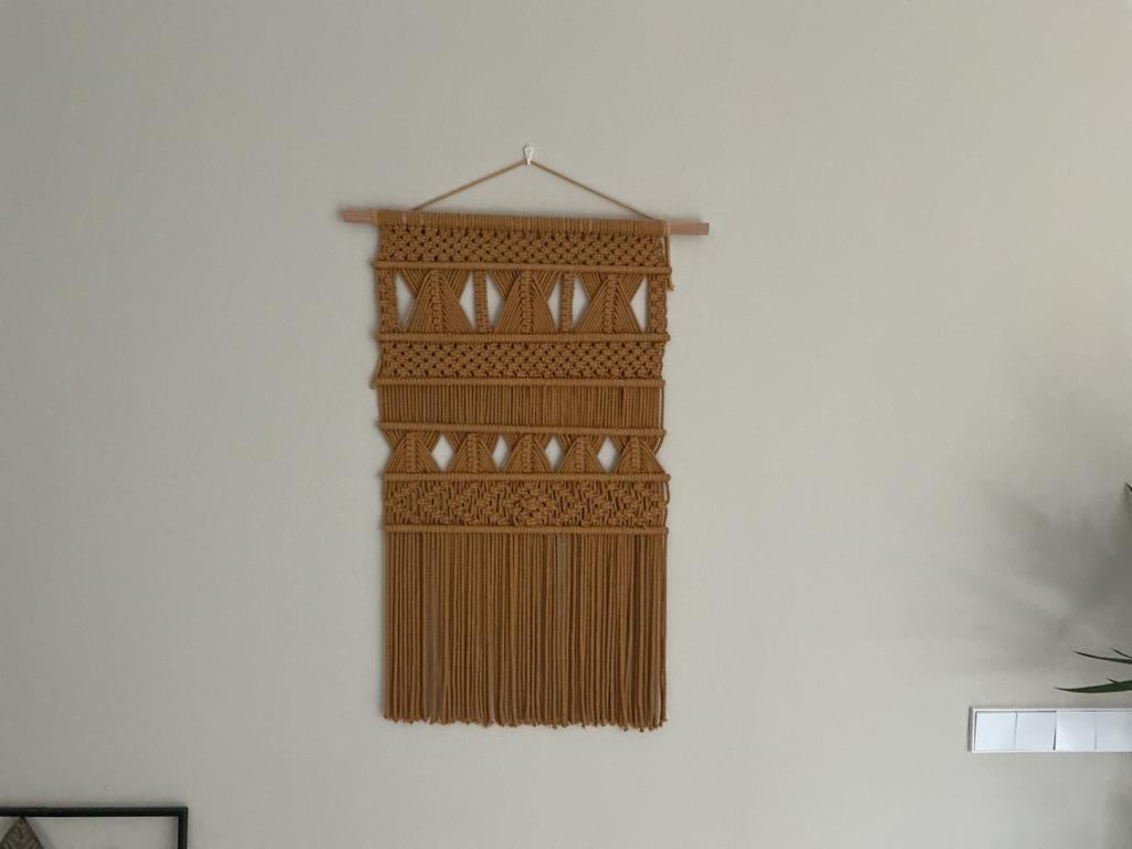 Mooi macrame wandkleed, Ophalen of Verzenden, Zo goed als nieuw
