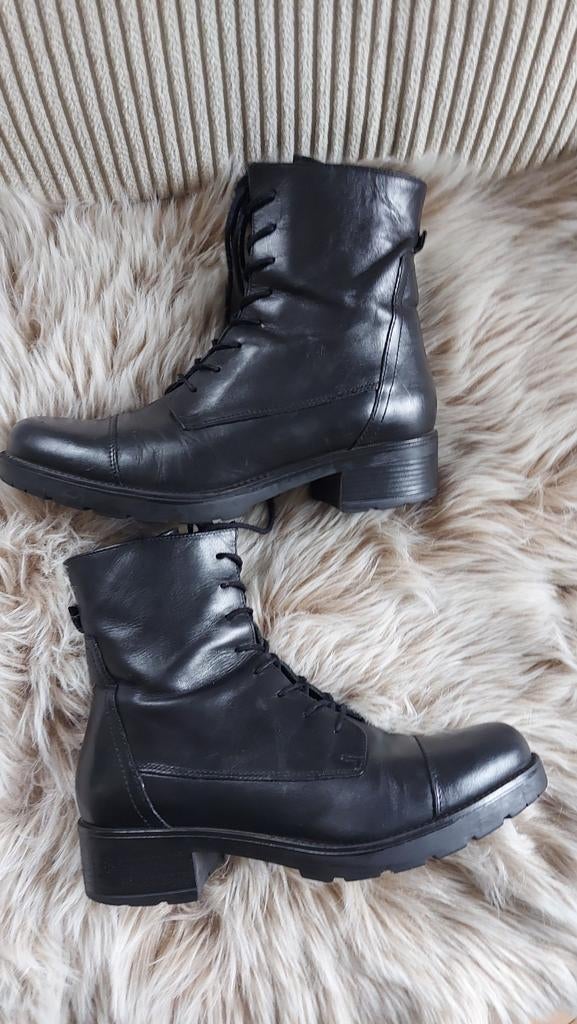 Nette leren VISIONS dames boots/laarsjes mt 40, Kleding | Dames, Schoenen, Zwart, Lage of Enkellaarzen, Ophalen of Verzenden, Visions