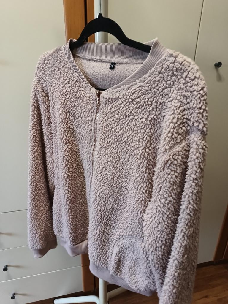 Oudroze teddy vest - Maat XL, Kleding | Dames, Ophalen of Verzenden, Maat 46/48 (XL) of groter, Roze