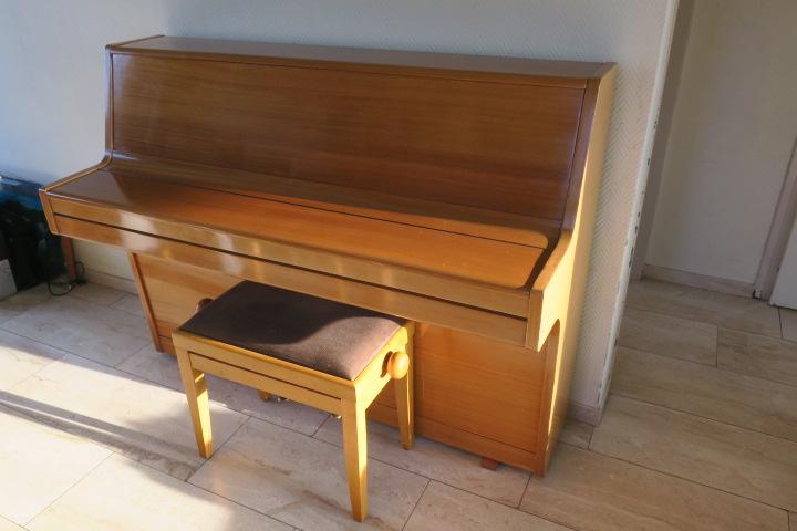 Te koop Albert Hahn Piano, Muziek en Instrumenten, Piano's, Gebruikt, Piano, Bruin, Hoogglans, Ophalen