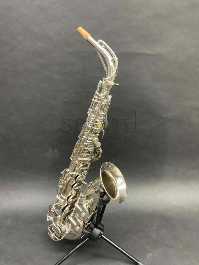 SML Gold Medal Altsaxofoon Verzilverd, 6 Rue Louis Pasteur Paris FR, SML Paris, Zo goed als nieuw, Met koffer