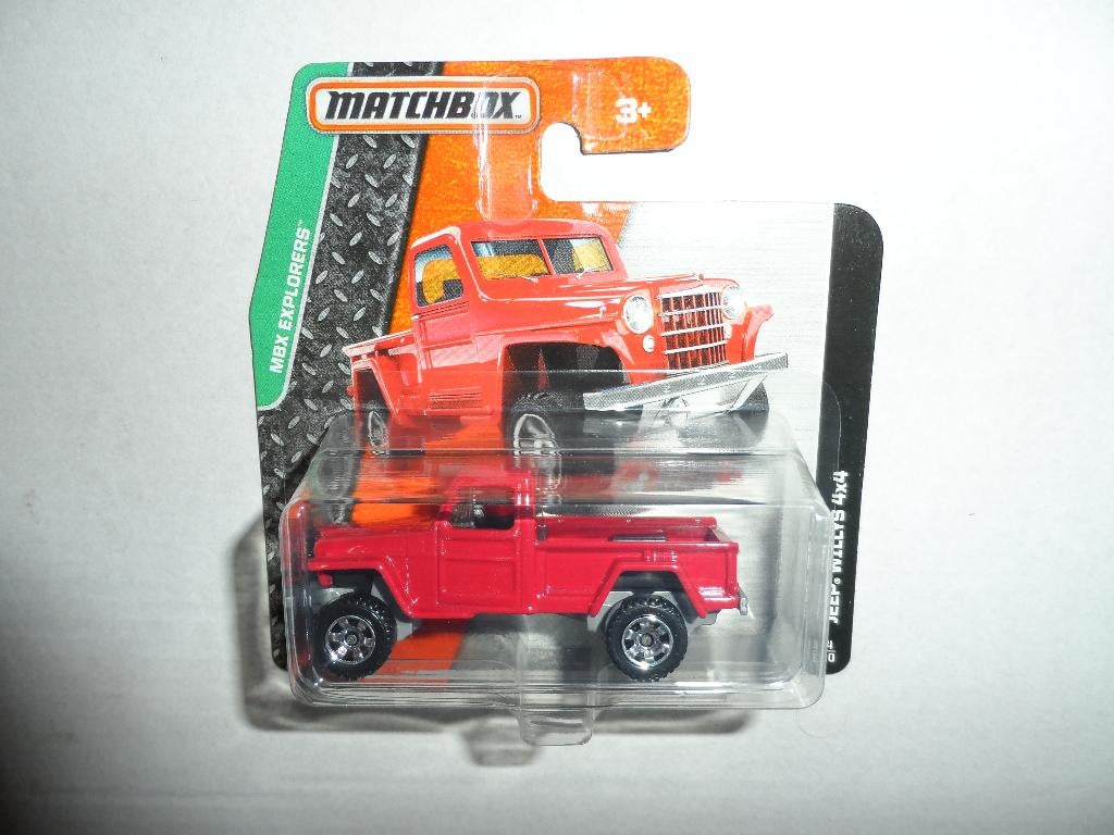 Matchbox - Jeep Willys 4x4 (rood) 1:64, Ophalen of Verzenden, Nieuw, Auto