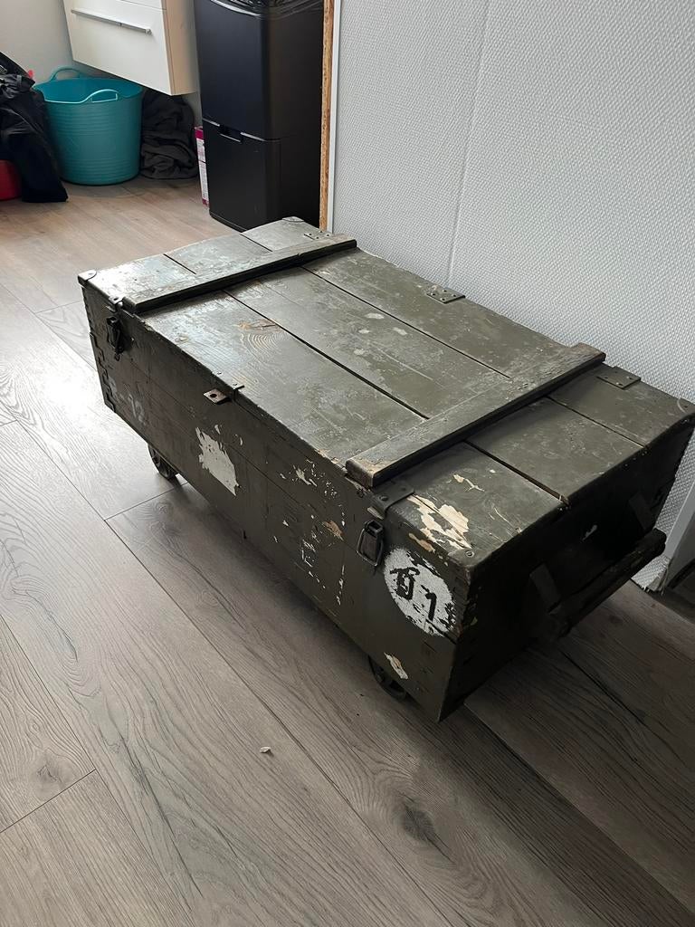 Grote legerkist, Ophalen of Verzenden, Zo goed als nieuw, 200 cm of meer, Minder dan 50 cm
