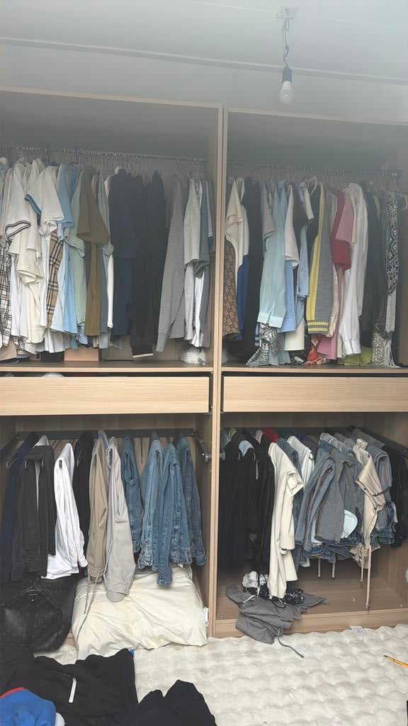 Ikea pax kast bruin, Ophalen of Verzenden, 50 tot 75 cm, 200 cm of meer