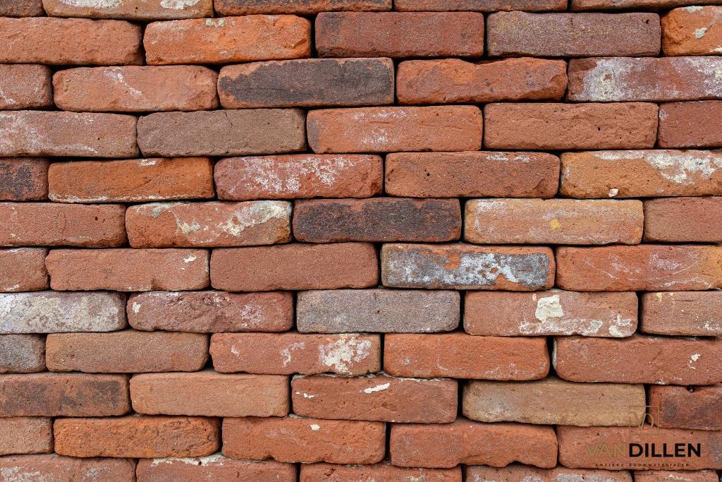 Oude vormbak rode bruine stenen 22 x 5.5 250M2 1 partij!, Doe-het-zelf en Verbouw, Metselstenen, Verzenden, Gebruikt, Bakstenen