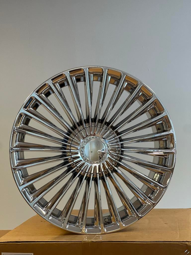 Maybach Mercedes 20 inch Chrome Velgen 5x112 Breedset, Auto-onderdelen, Banden en Velgen, Velg(en), ., Nieuw, Ophalen of Verzenden