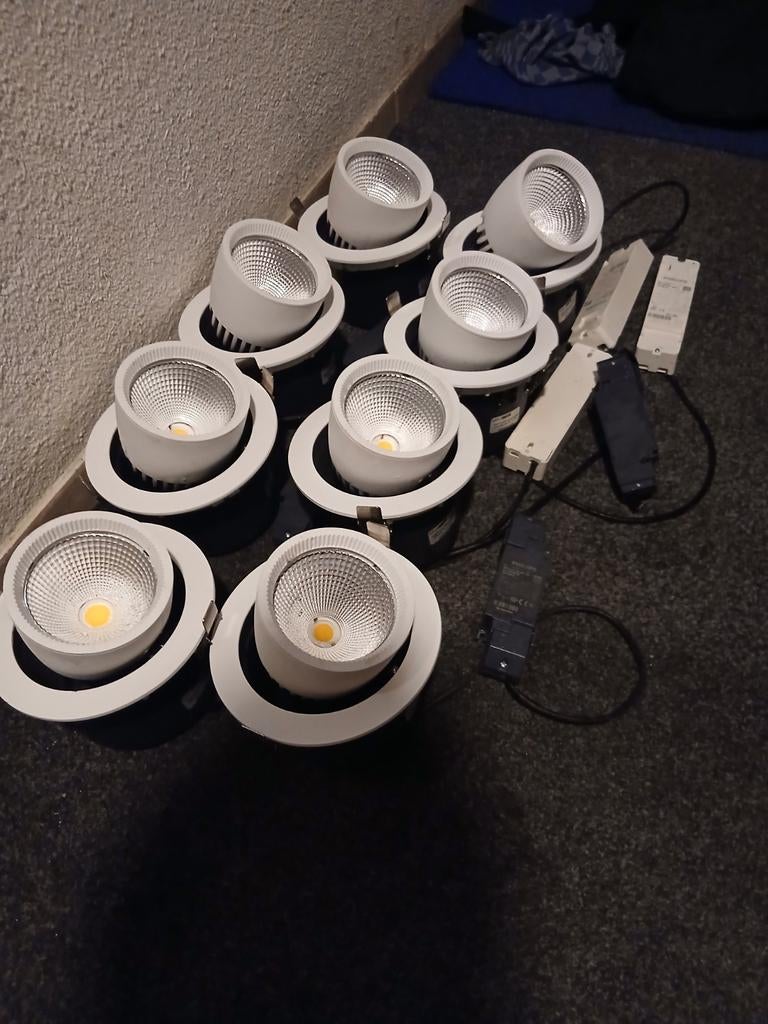 inbouw spot down-light, wit kantelbaar en
draaibaar, Huis en Inrichting, Ophalen of Verzenden, Nieuw, Metaal of Aluminium, Led