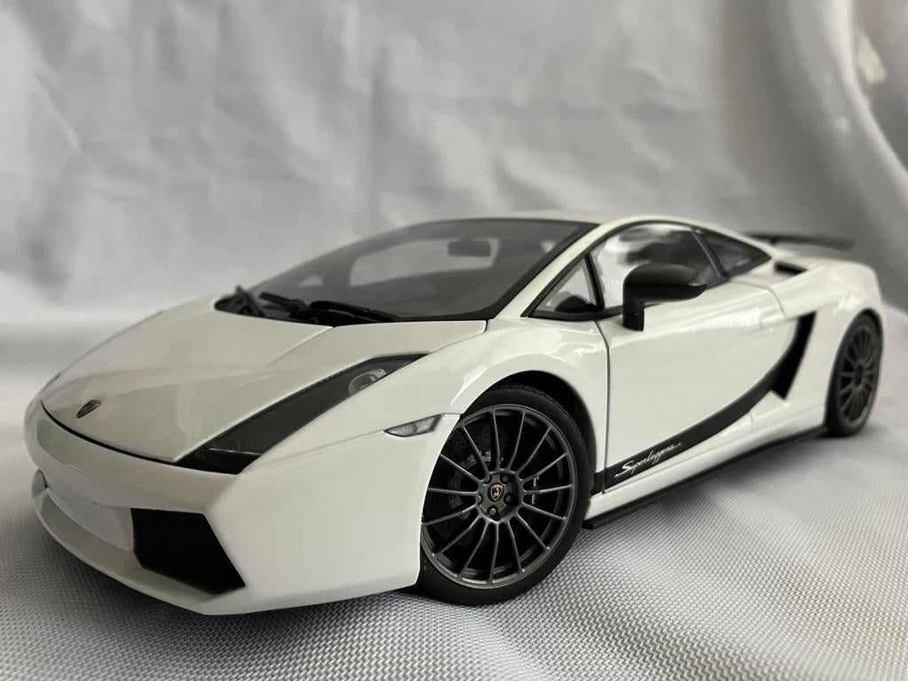 Lamborghini Gallardo Superleggera AutoArt 1:18 Wit, Ophalen of Verzenden, Zo goed als nieuw, Autoart