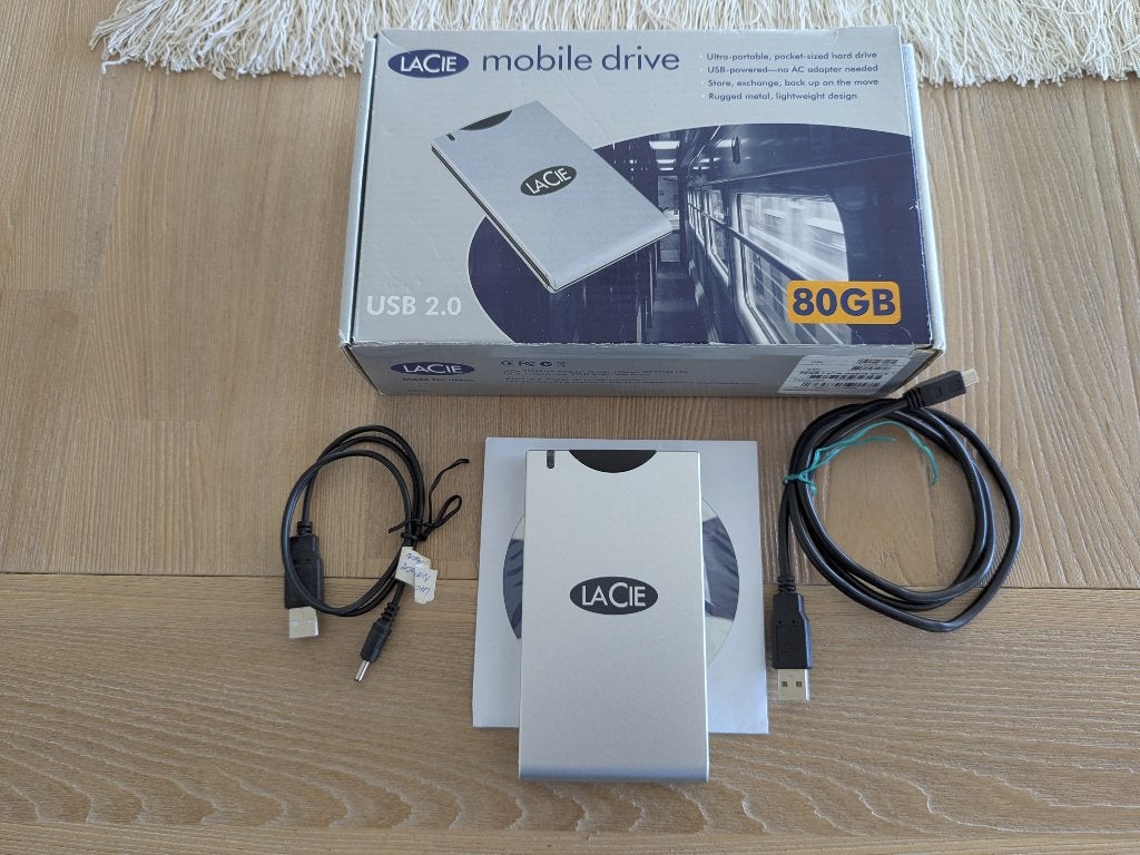 LaCie portable harddisk 80 GB USB 2.0(zgs), Computers en Software, Harde schijven, LaCie, HDD, Ophalen of Verzenden, Zo goed als nieuw