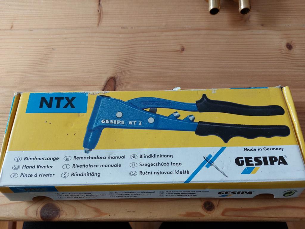 Gesipa NT X Blindklinktang, Doe-het-zelf en Verbouw, Gereedschap | Handgereedschap, Ophalen of Verzenden, Zo goed als nieuw