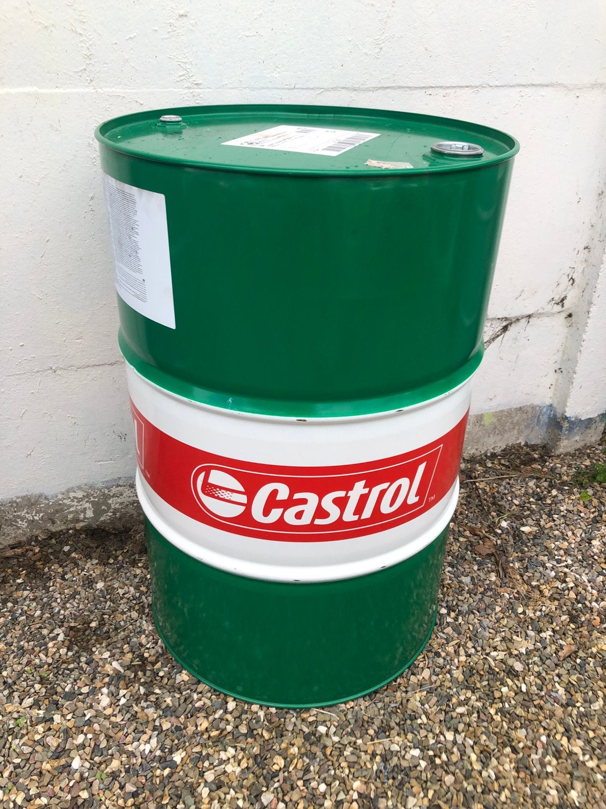 Stoer olievat Castrol 200ltr olievaten industrieel tafel, Tuin en Terras, Vuurkorven, Ophalen
