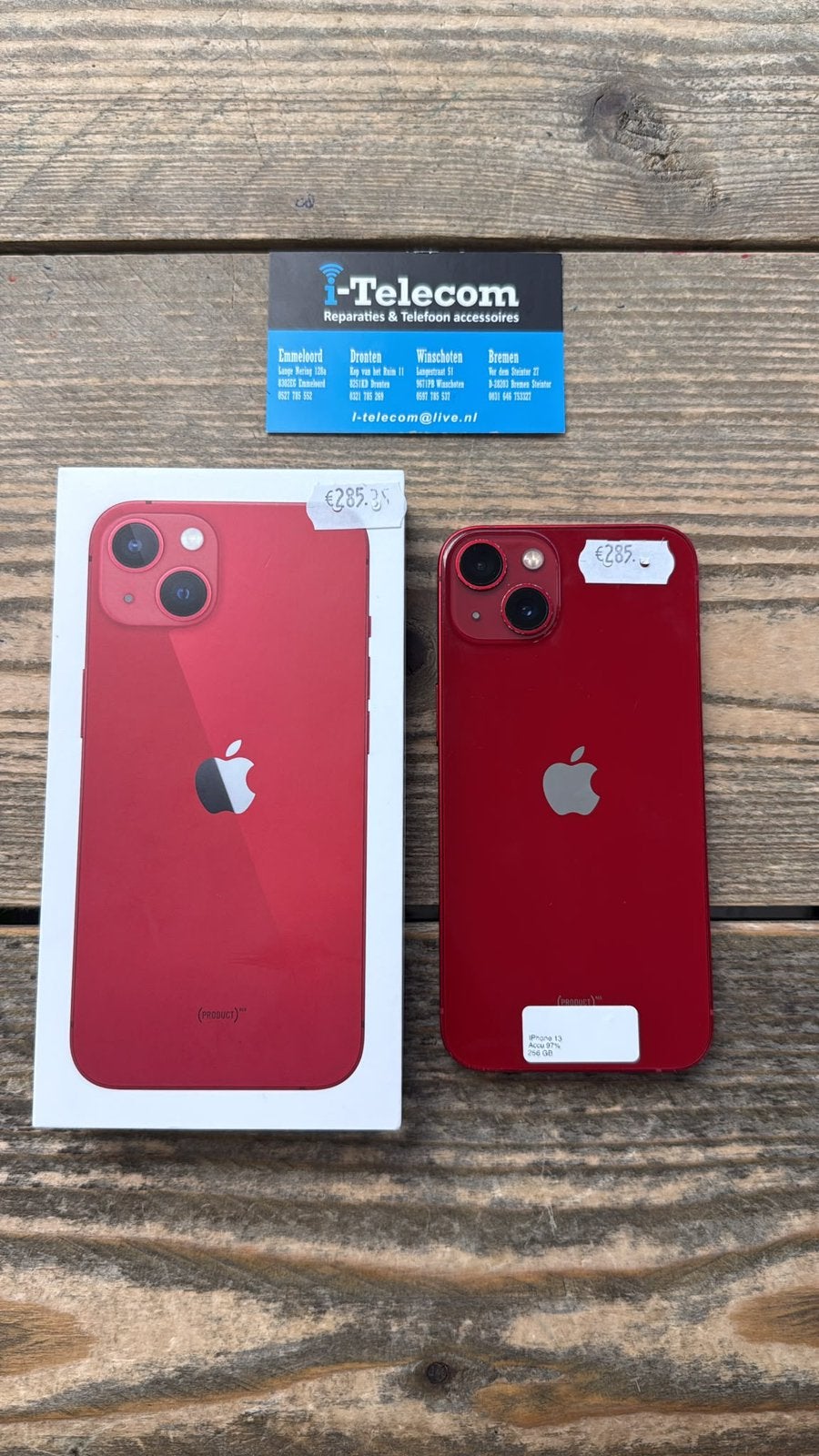 Iphone 13 red 256 GB + garantie 97%, Ophalen of Verzenden, Zo goed als nieuw, Overige typen