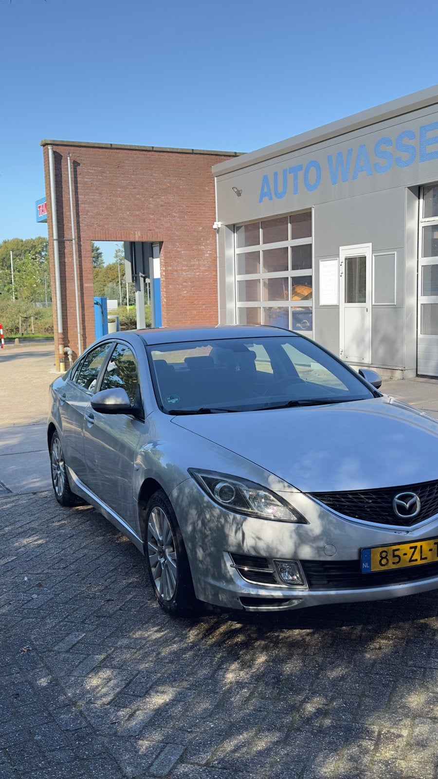 Mazda 6 1.8 Sedan 2008 Grijs, Auto's, Voorwielaandrijving, 15 km/l, 4 cilinders, Origineel Nederlands