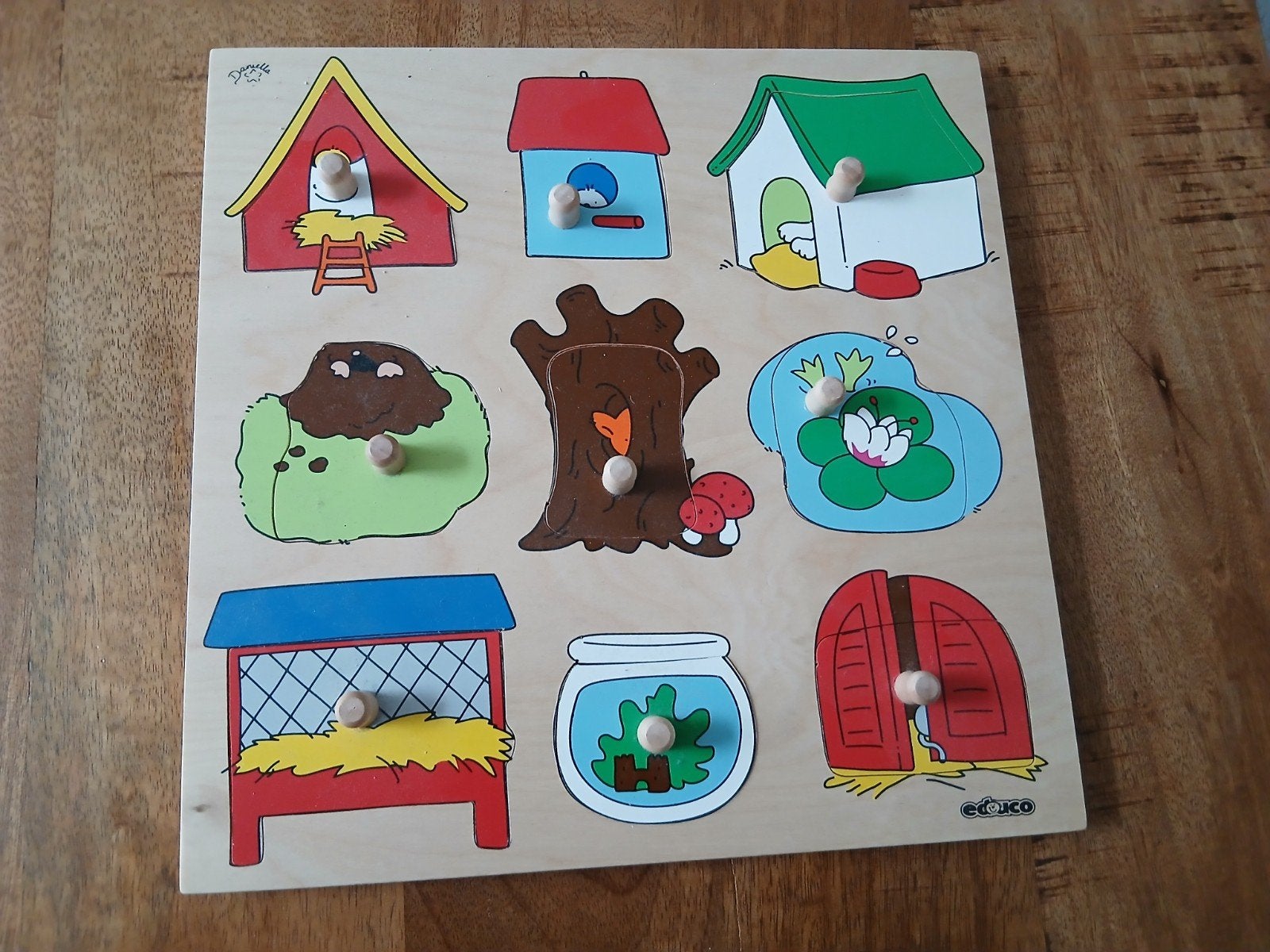 te koop, puzzel in nieuw staat, Ophalen, 2 tot 4 jaar, Nieuw, Van hout