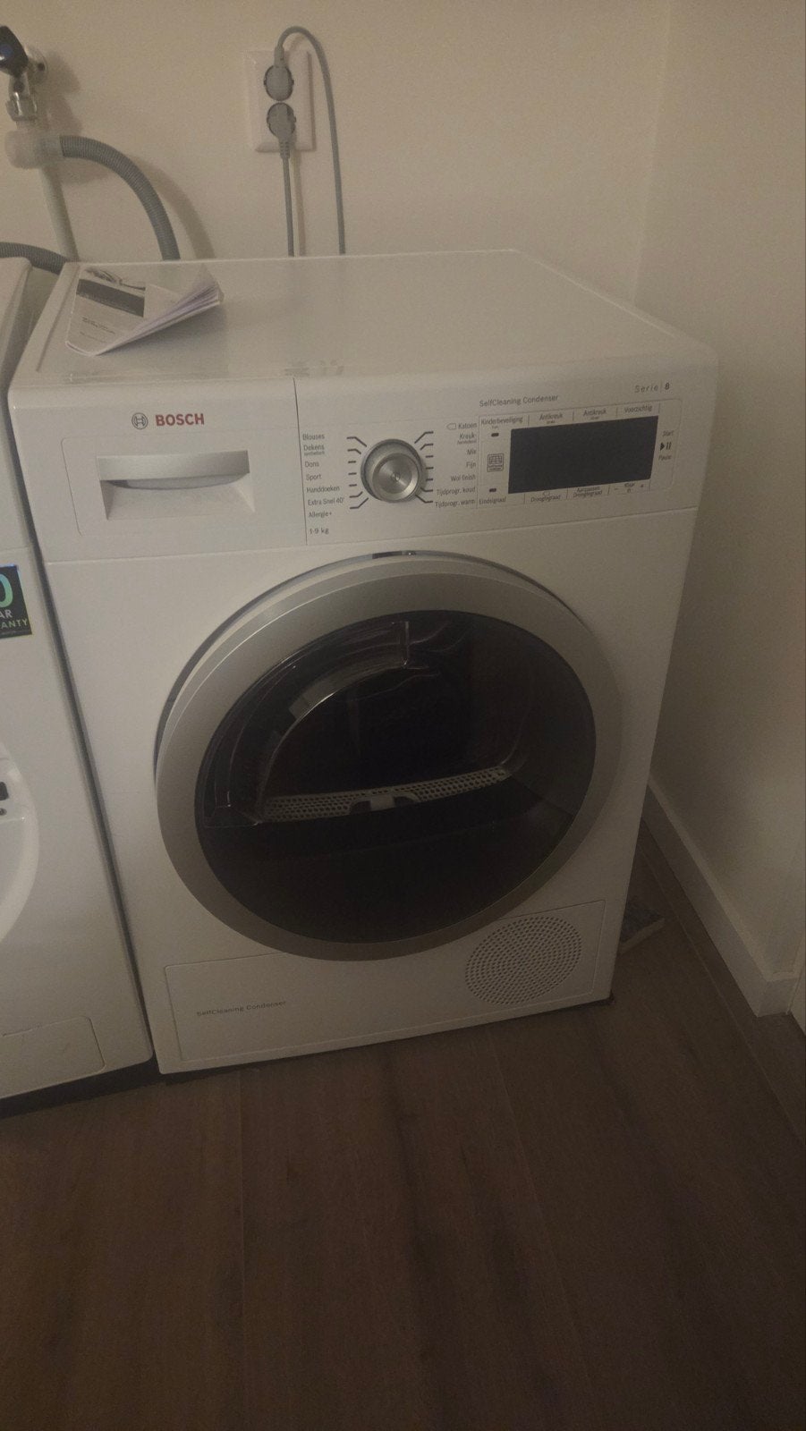 Bosch Serie 4 WTW87562NL Warmtepompdroger - 8 kg, Witgoed en Apparatuur, Wasdrogers, Ophalen, 8 tot 10 kg, Zo goed als nieuw, Voorlader
