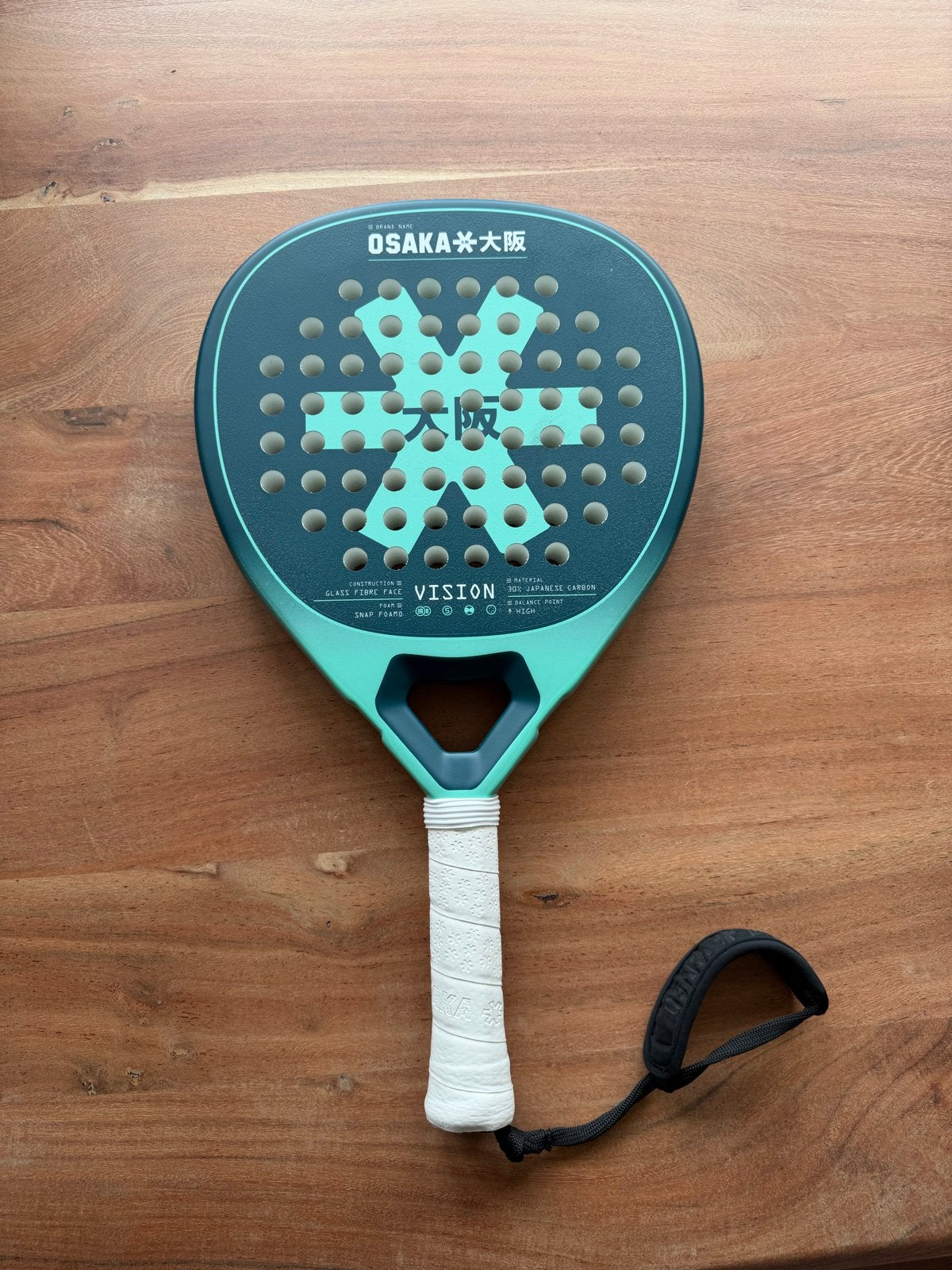 Osaka Vision Padel Racket - als nieuw, Sport en Fitness, Tennis, Ophalen of Verzenden, Zo goed als nieuw, Racket, Overige merken