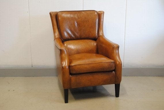 schapenleren fauteuil, Huis en Inrichting, Fauteuils, Ophalen, Nieuw, 75 tot 100 cm, Leer