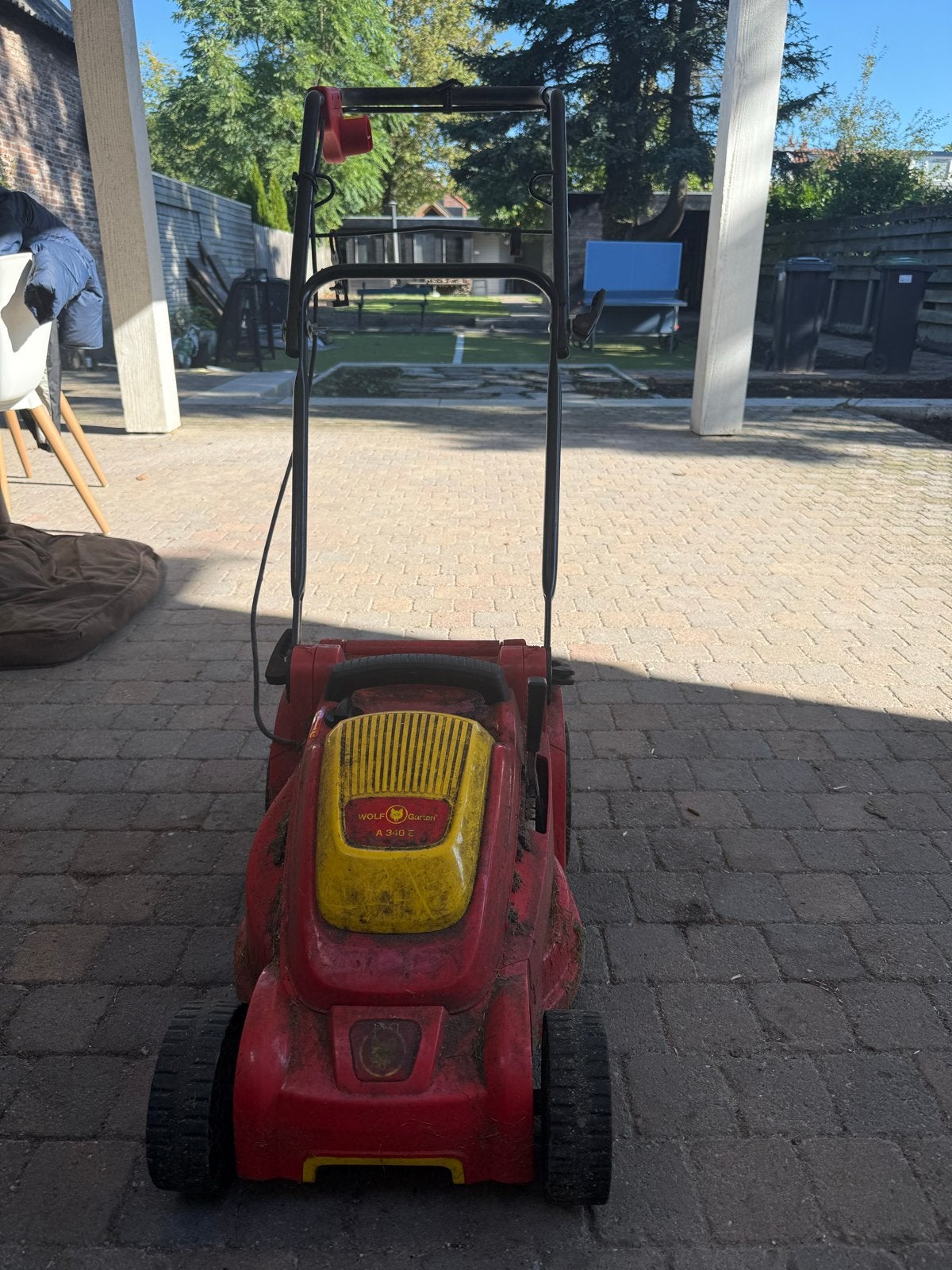 Wolf Garten A 340 E elektrische grasmaaier, Tuin en Terras, Ophalen, Cirkelmaaier, Gebruikt, Elektrische grasmaaier