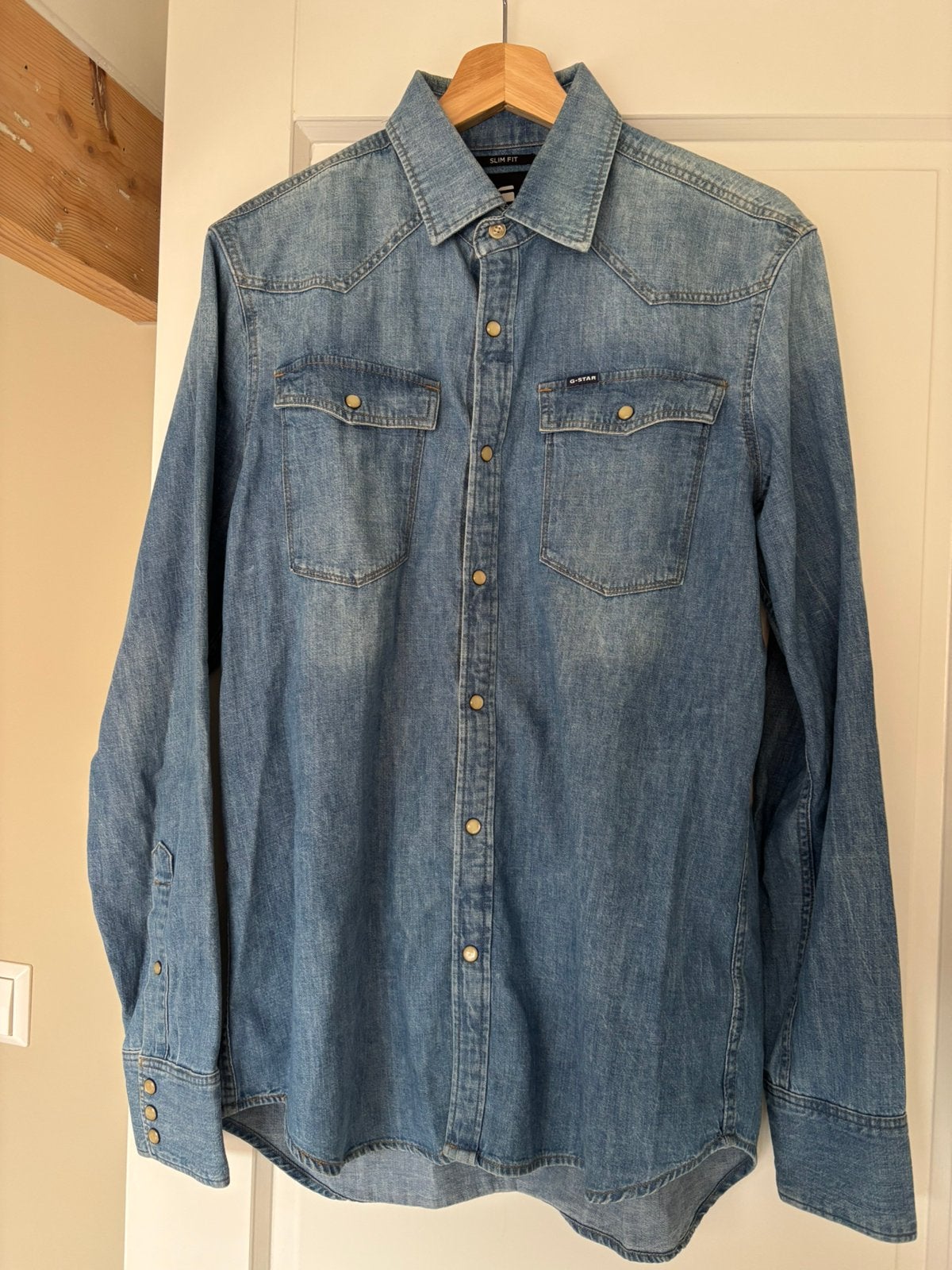 G-Star Raw Spijkerblouse, Verzenden, Zo goed als nieuw, Blauw