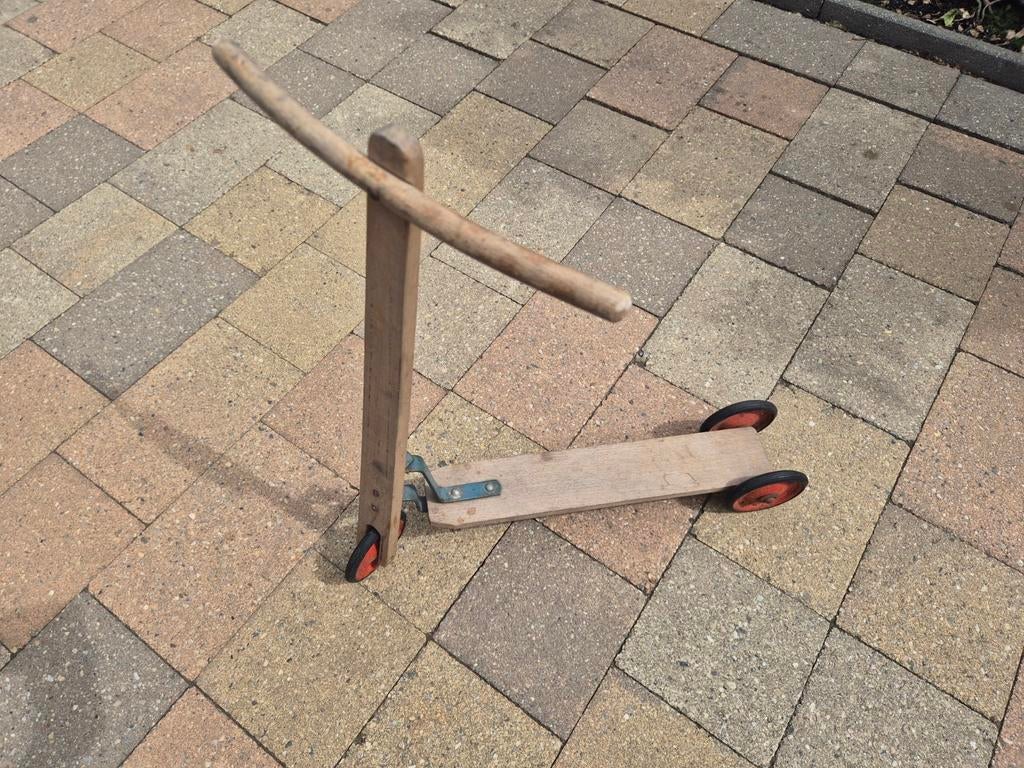 Vintage houten step voor kinderen, Ophalen, Gebruikt, Jongen of Meisje