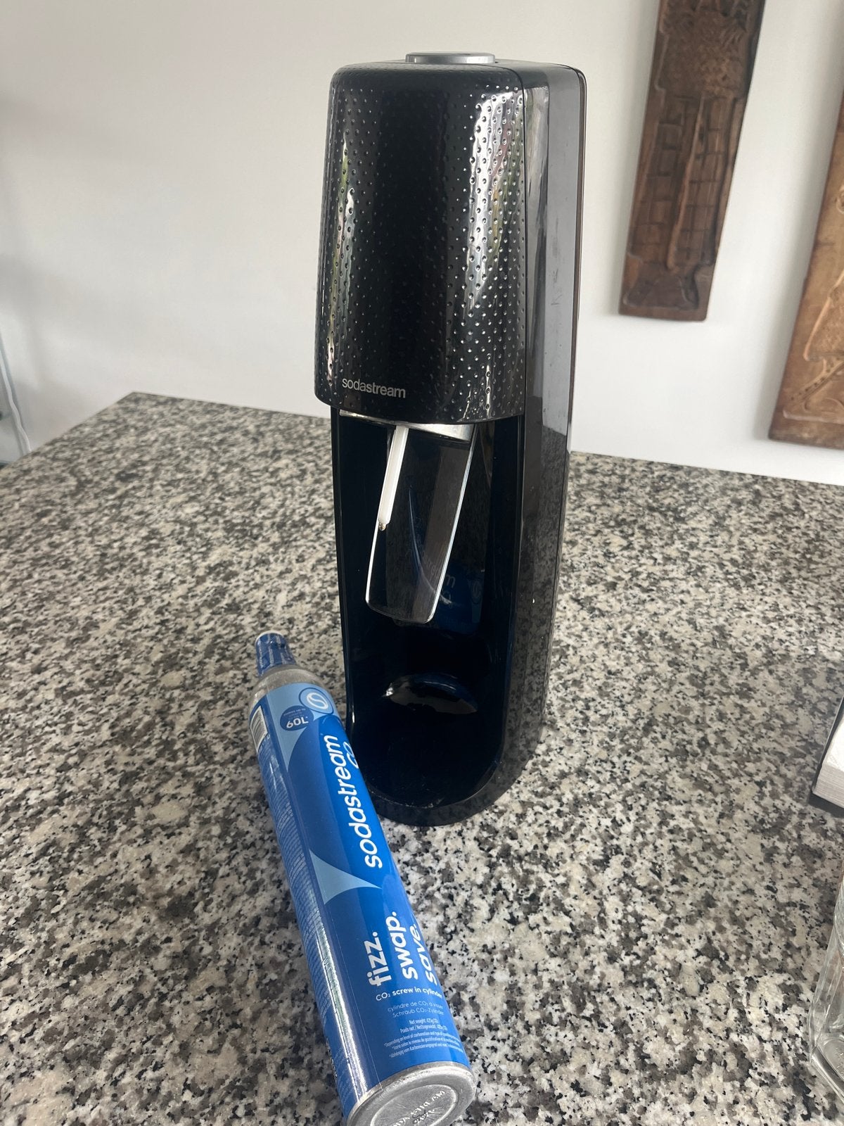 Sodastream met CO2-cilinder, Ophalen of Verzenden, Gebruikt