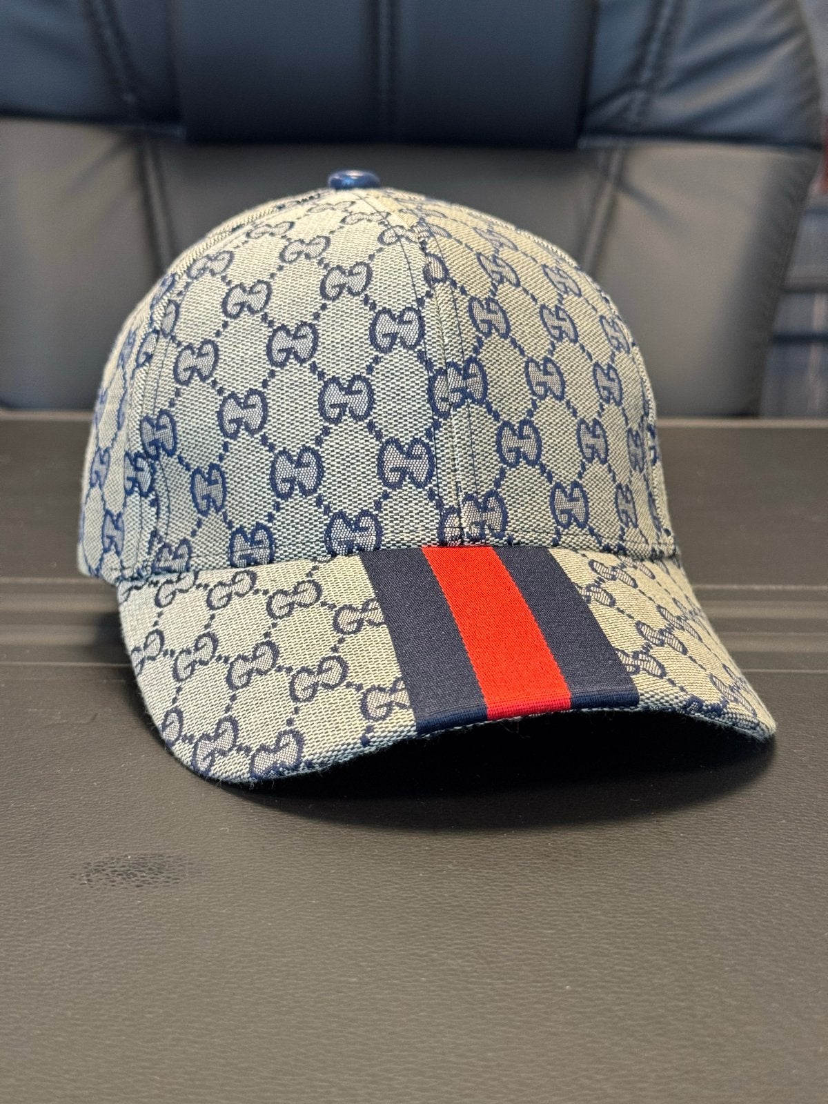 Gucci GG Canvas Baseballpet met Webdetail, Kleding | Dames, Ophalen of Verzenden, Zo goed als nieuw, One size fits all, Pet