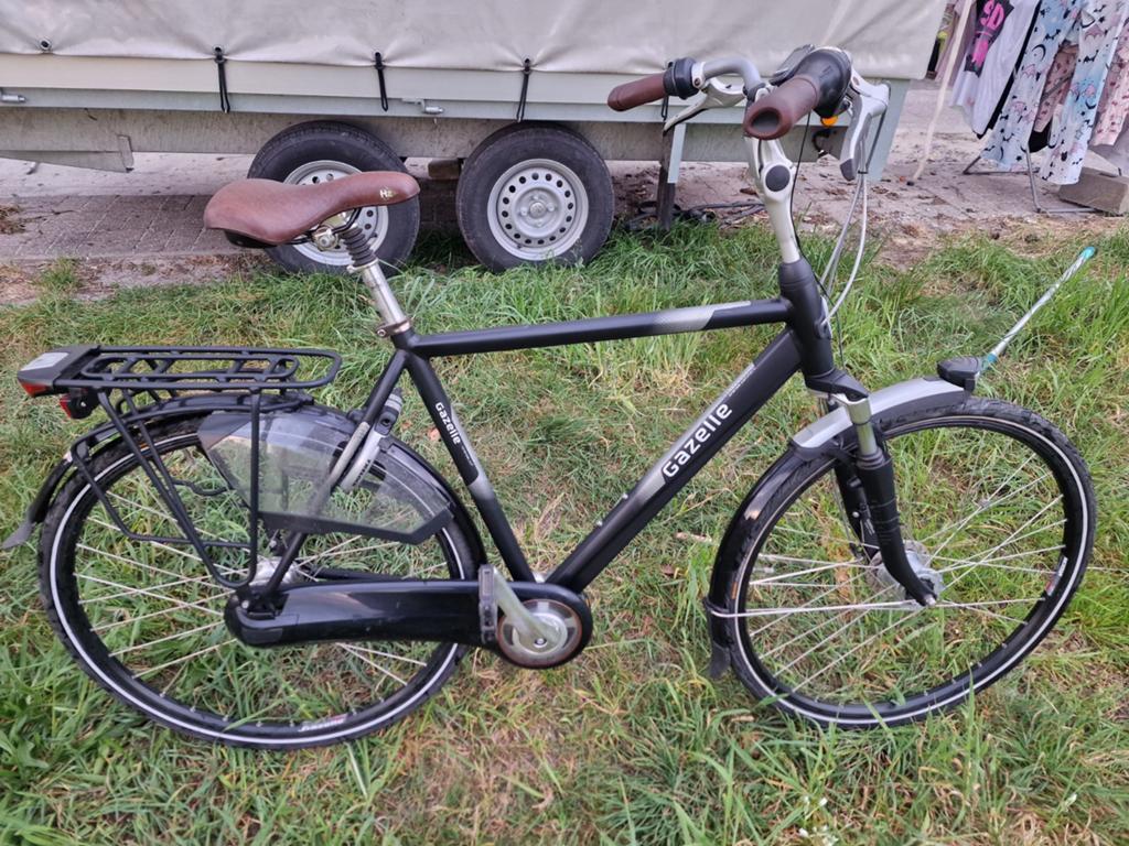 Herenfiets gazelle Orange c7 28" 57 cm. Staat in belgie!, Fietsen en Brommers, Ophalen, Gebruikt, Versnellingen, 57 tot 61 cm