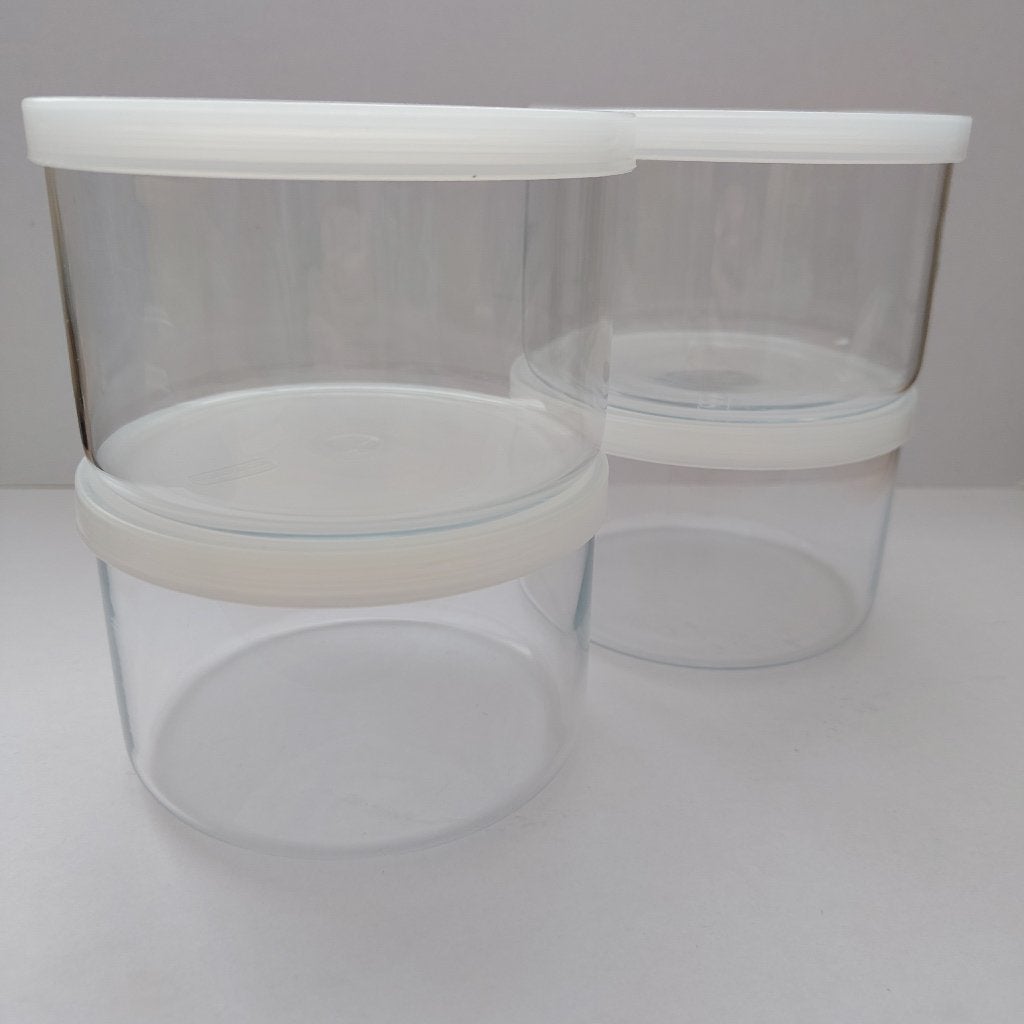 Simax voorraadpotten glas met deksel 400 ml set van 4 stuks, Verzenden, Voorraadpot, Overige merken, Glas