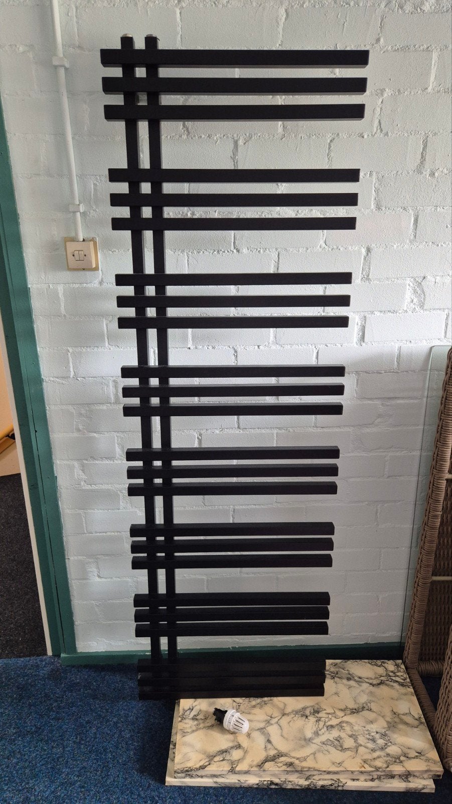 badkamer design radiator antraciet 55x174, Ophalen, Zo goed als nieuw, Radiator, 80 cm of meer