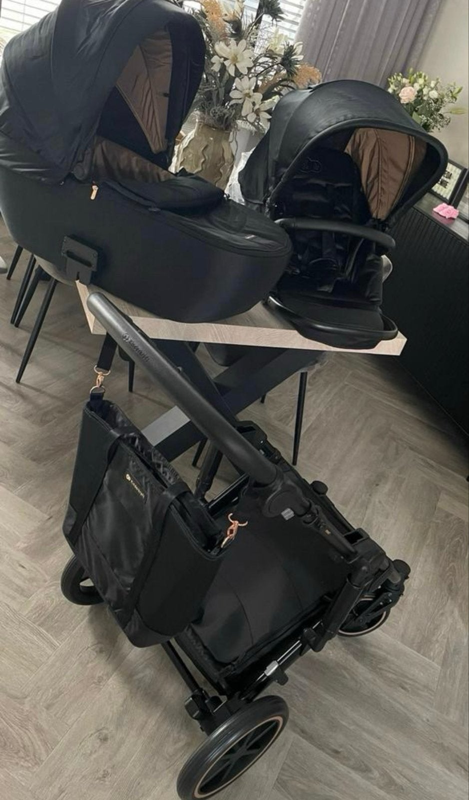 MOET WEG Kinderkraft Prime 2 (2-in-1) Combiwagen - Zwart, Kinderen en Baby's, Kinderwagens en Combinaties, Luchtbanden, Zo goed als nieuw