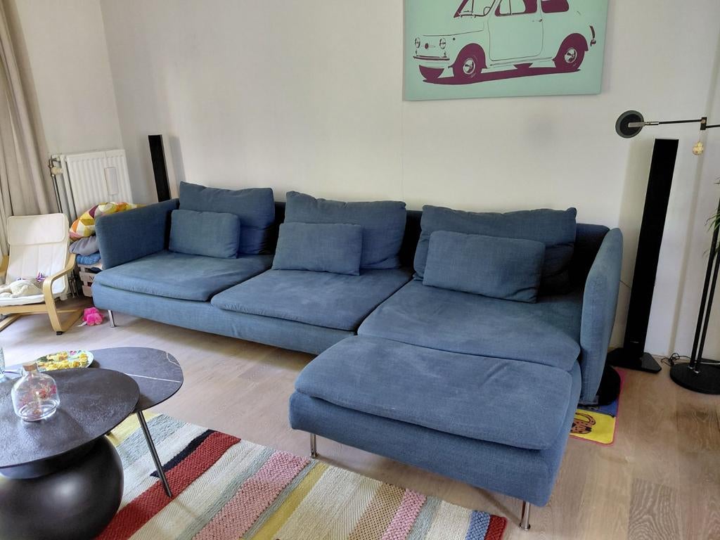 IKEA Söderhamn bank - Gebruikt, met wasbare hoes, Ophalen, 250 tot 300 cm, Gebruikt, Hoekbank