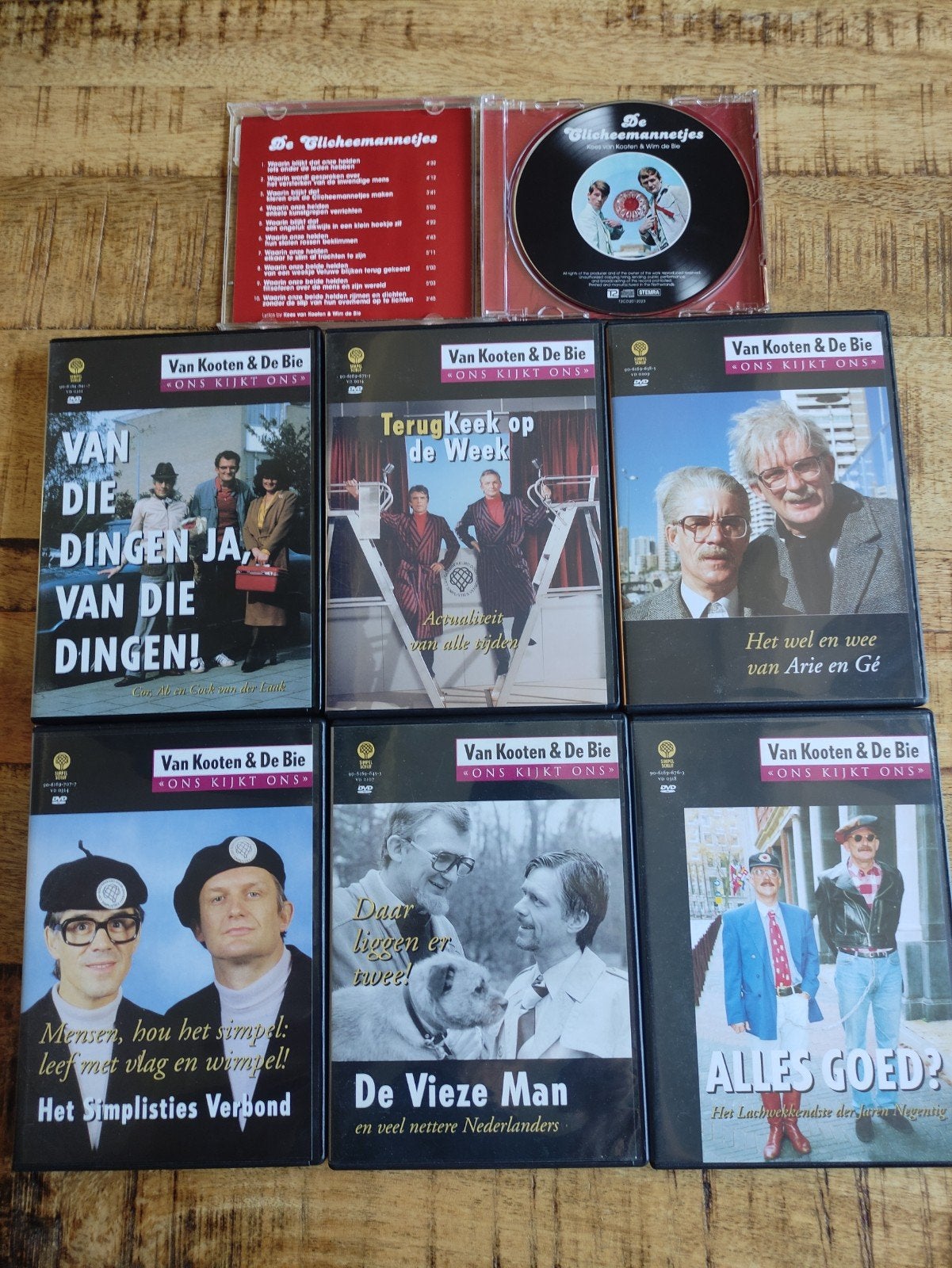 Van Kooten & De Bie DVD Collectie + De Clicheemannetjes CD, Ophalen, Gebruikt, Alle leeftijden, Nederlands
