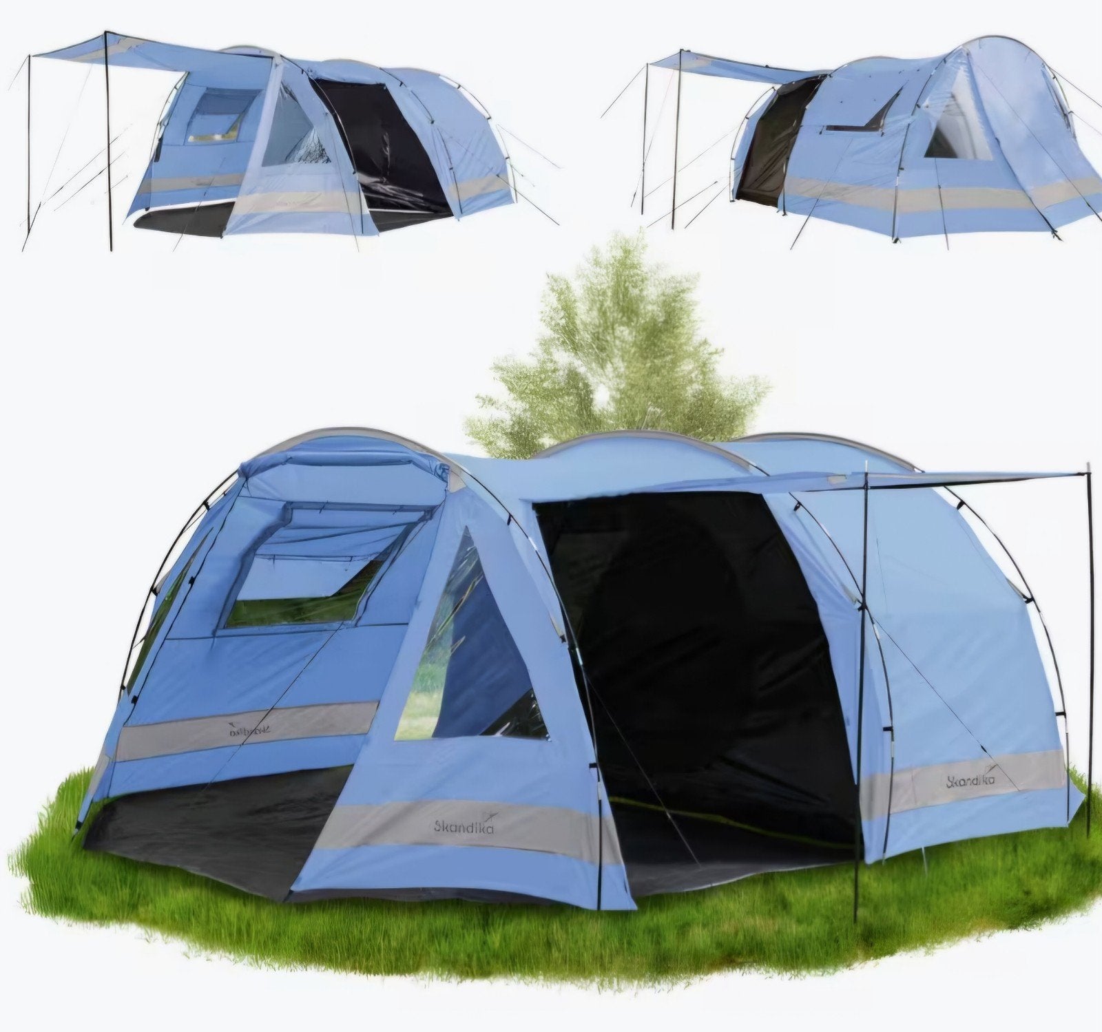 Skandika Tent met campinguitrusting, Ophalen, Zo goed als nieuw, Tot en met 4
