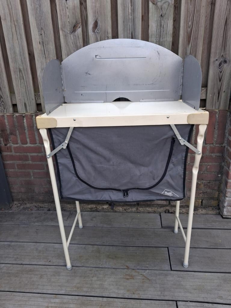 Compacte opplooibare buitenkeuken Base Camp, Caravans en Kamperen, Kampeeraccessoires, Gebruikt, Ophalen