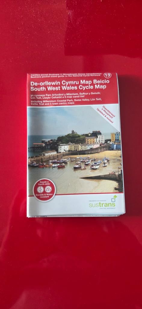 Sustrans Fietskaarten Wales - Complete Set, Boeken, Atlassen en Landkaarten, Zo goed als nieuw, Landkaart, Europa Overig, 2000 tot heden
