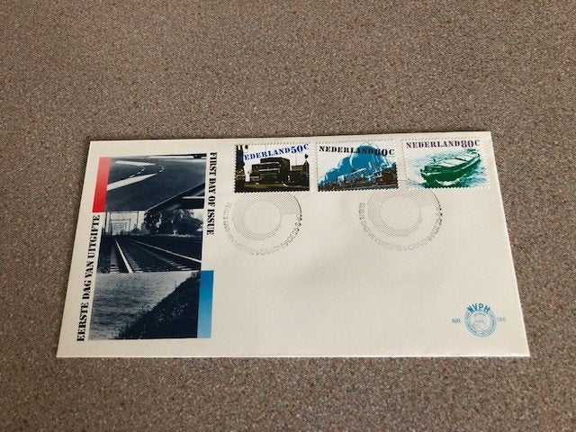 Eerstedagenvelop nr 186 vervoer First day cover onbeschreven, Postzegels en Munten, Postzegels | Eerstedagenveloppen, Ophalen of Verzenden