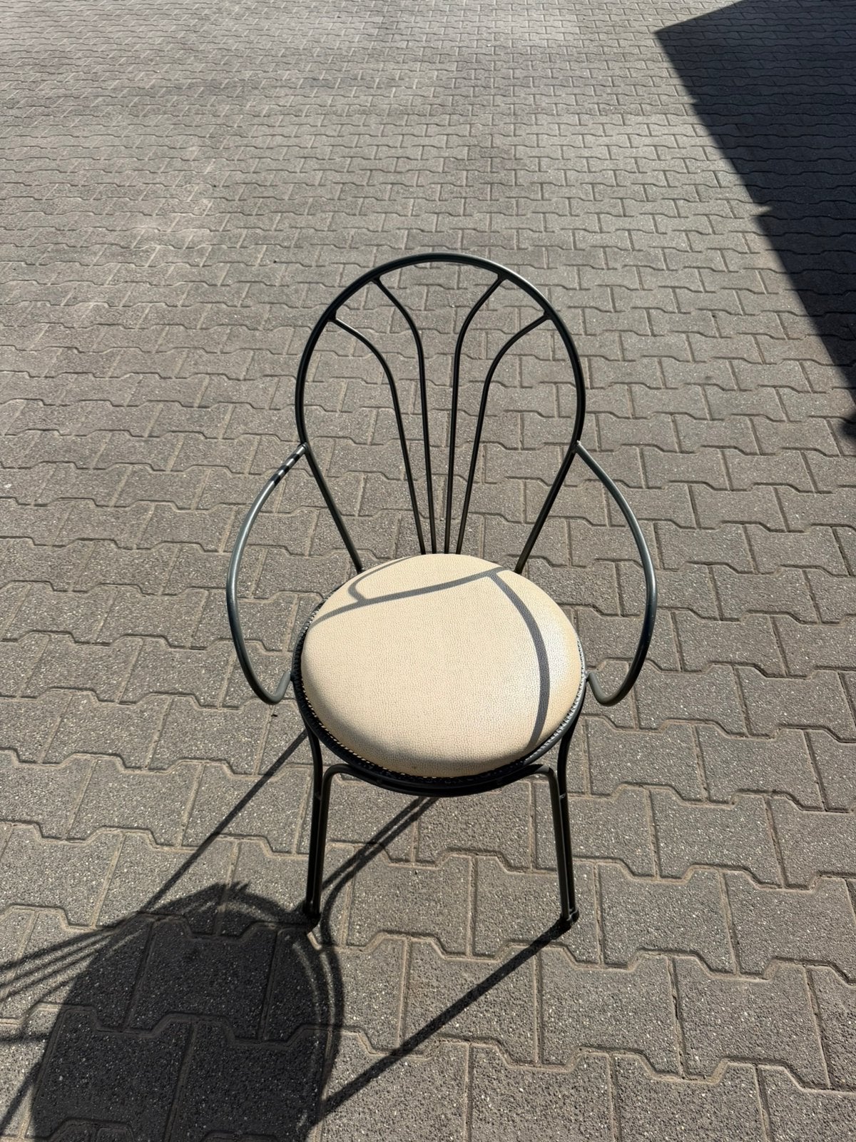 Partij van 12 metalen terras/Horeca stoelen  (incl. kussens), Ophalen, Gebruikt, ., Terasstoel