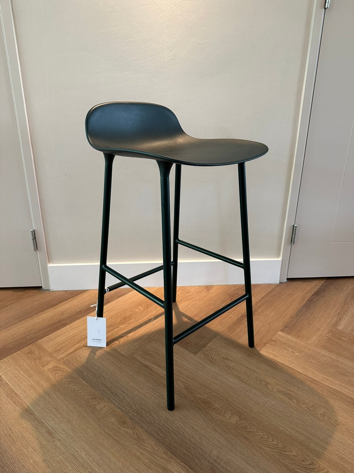Barkruk, Normann Form, 65cm, groen, 3 stuks, Ophalen, Kunststof, 60 tot 90 cm, Nieuw