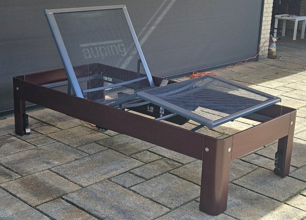 Volledig elektrisch Auping seniorenbed 90x200cm hoge poten, Ophalen, Verstelbaar, 90 cm, Eenpersoons