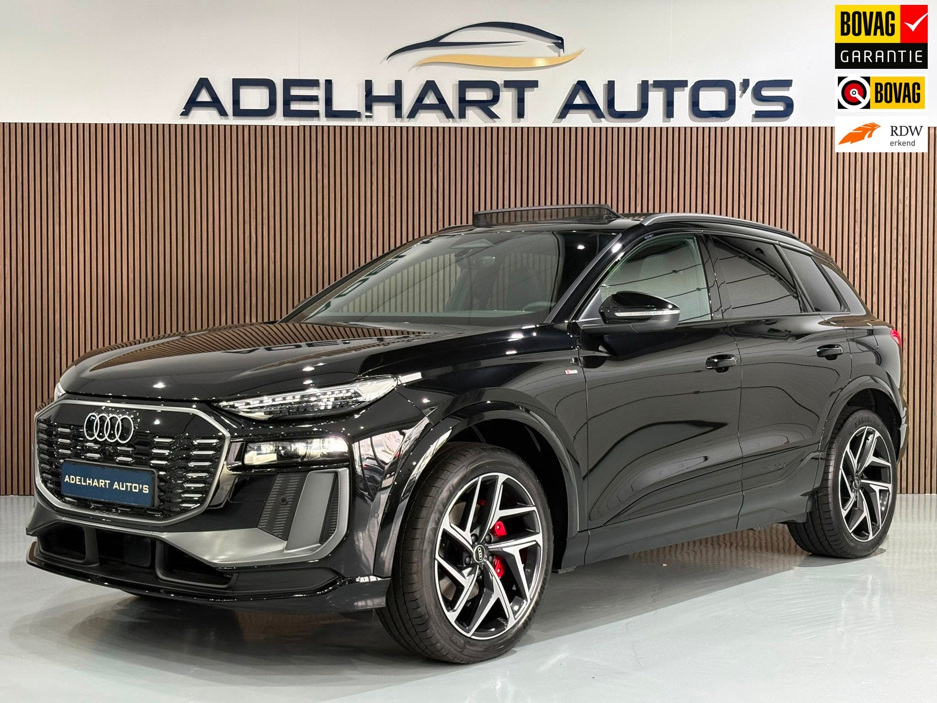 Audi Q6 e-tron S edition performance 100 kWh / Panorama dak, Automaat, Zwart, SUV of Terreinwagen, Te koop