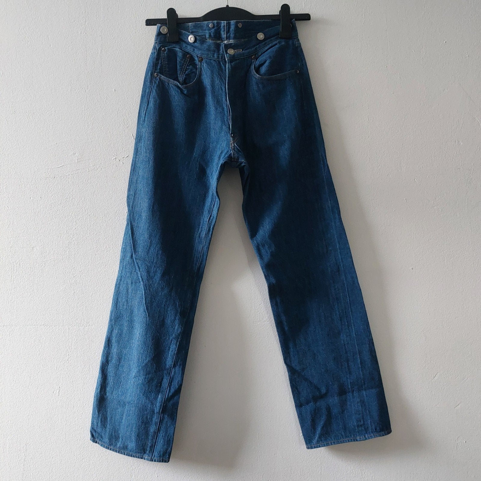 Levis Vintage Clothing USA 501XX Selvedge cinch back, Levi's, Blauw, Overige jeansmaten, Ophalen of Verzenden