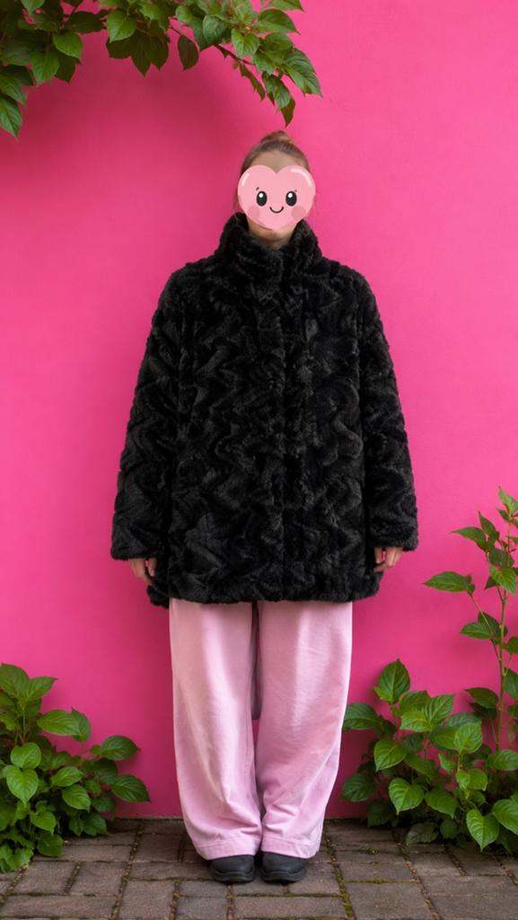 Vero Moda teddy jas zwart – warme winterjas maat L, Ophalen of Verzenden, Gedragen, Maat 42/44 (L), Zwart