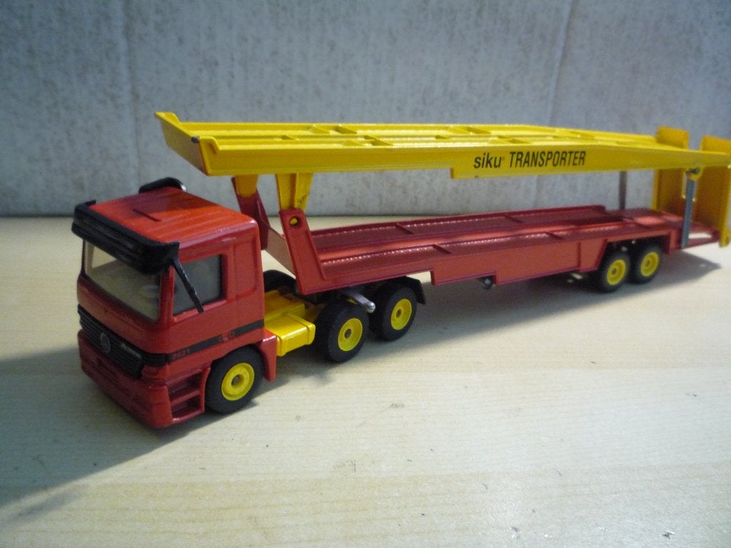 Mercedes Benz Actros Auto-Transporter Siku 2534 1:55, Ophalen of Verzenden, Zo goed als nieuw, Bus of Vrachtwagen, SIKU