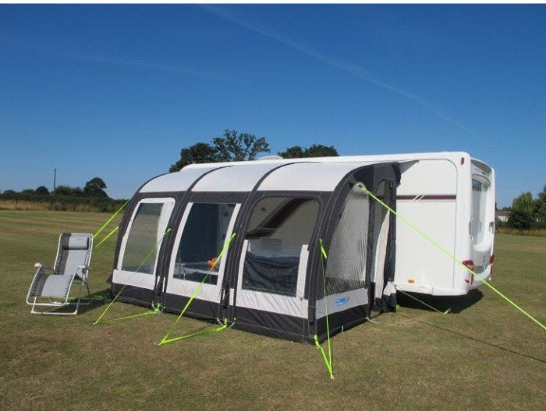 Kampa rally pro air opblaasbare voortent, Ophalen