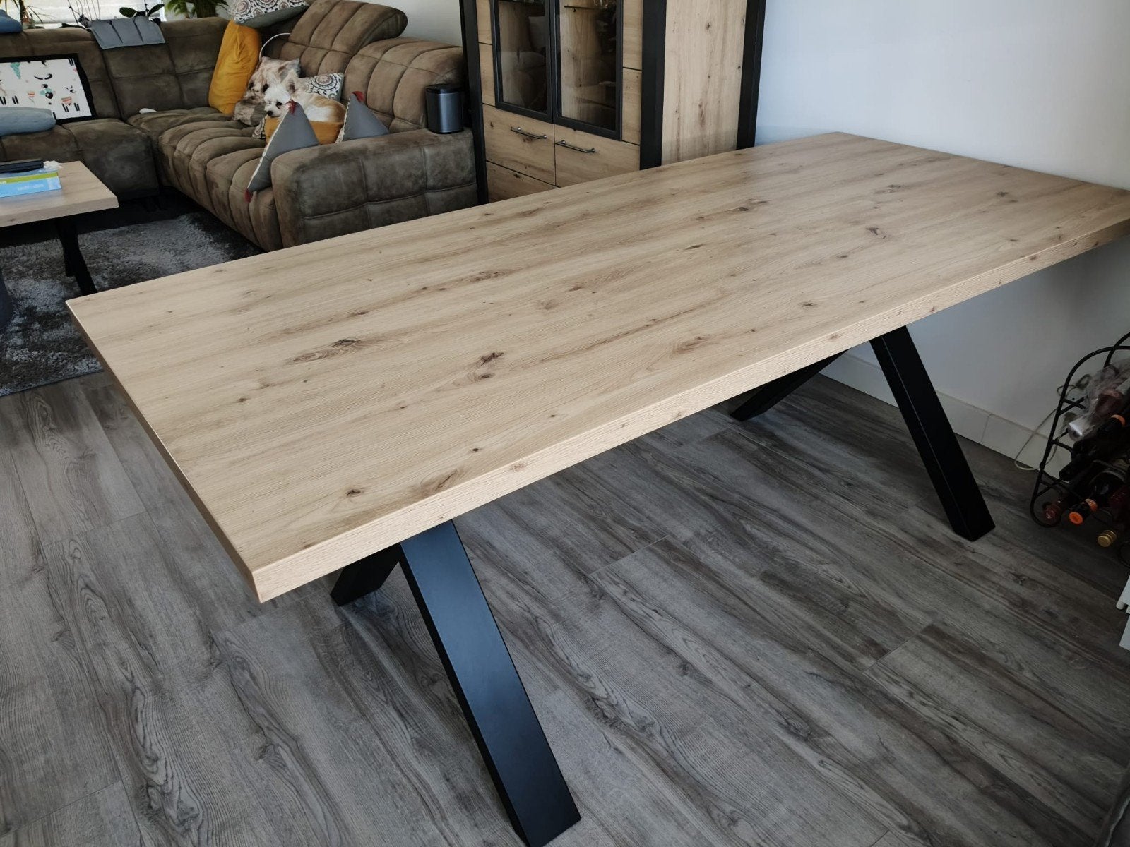 grote eettafel, Huis en Inrichting, Tafels | Eettafels, Ophalen, 200 cm of meer, 50 tot 100 cm, Zo goed als nieuw