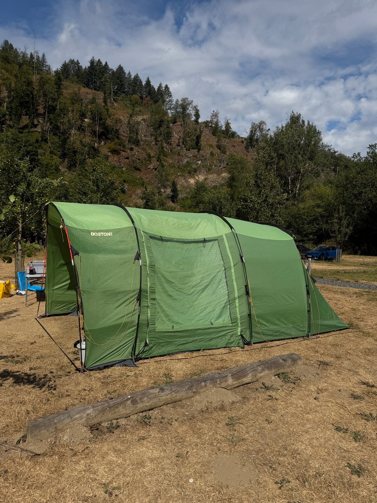 Easy Camp Boston 500 tent 4-5 personen, Caravans en Kamperen, Tenten, Ophalen, Gebruikt, Tot en met 5